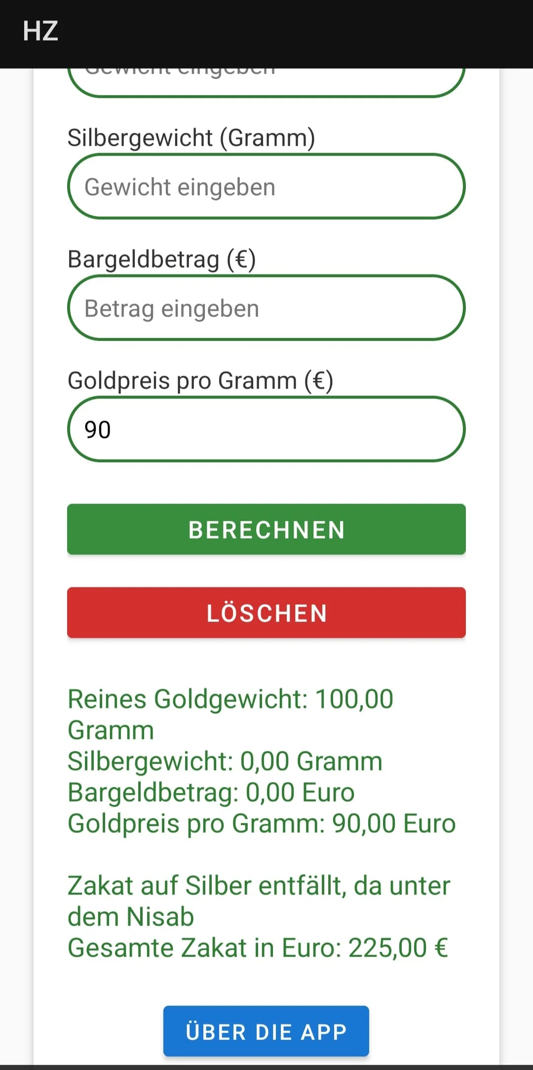 Zakat Rechner